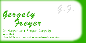 gergely freyer business card